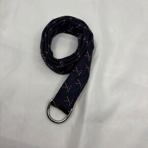 Vintage Lilly Pulitzer Women's Navy Field Hockey  Belt Adjustable S